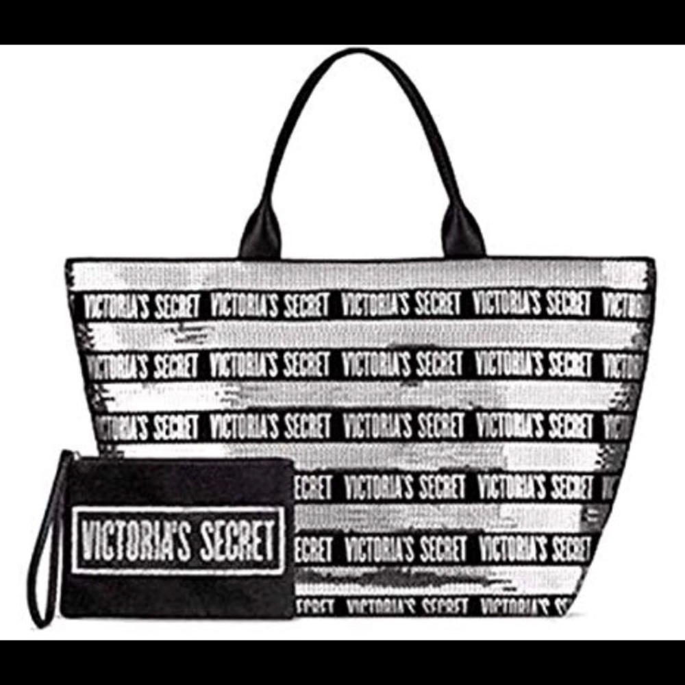 Victoria’s Secret Sequin tote and small bag